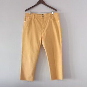 GAP light butter yellow cheeky straight jeans